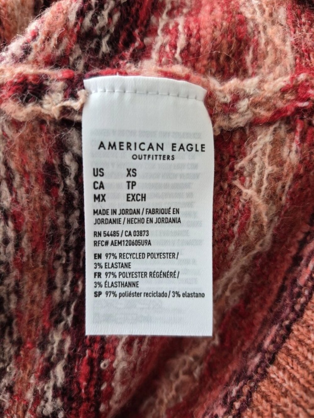 NWT $54 American Eagle womens xs ski sweater knit Whoa so Soft crew neck - Picture 7 of 7